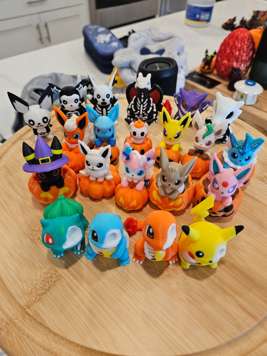 Halloween Pokemon Collectible Figurines