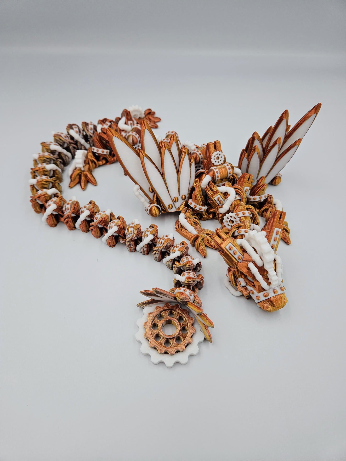 Steampunk Themed Winged Dragon - 24" Adult Dragon