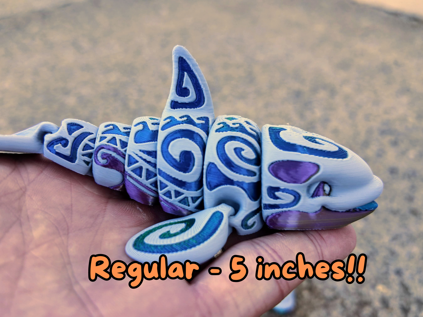 Tattooed Orca Articulating Fidget Toy