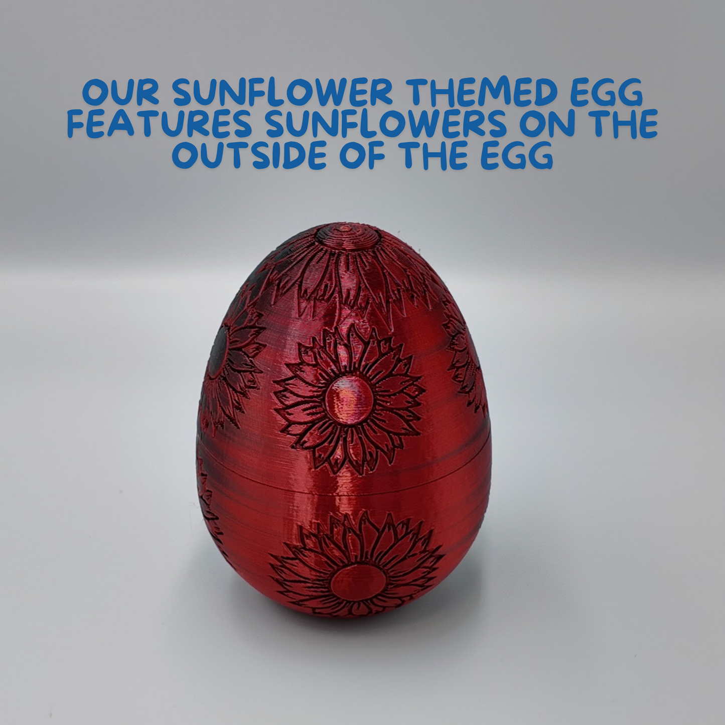 Sunflower Dragon Egg - 12.5" Dragons Articulating Joints - Sunflower Themed