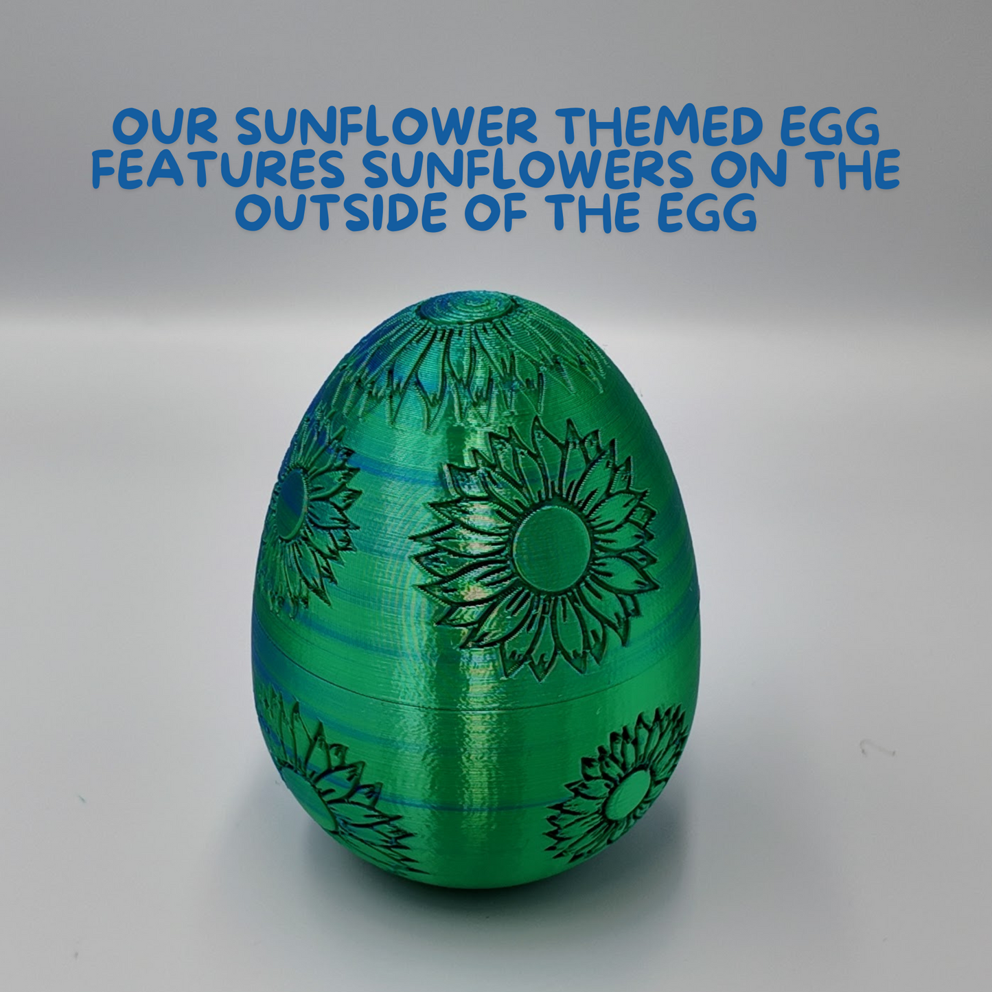 Sunflower Dragon Egg - 12.5" Dragons Articulating Joints - Sunflower Themed