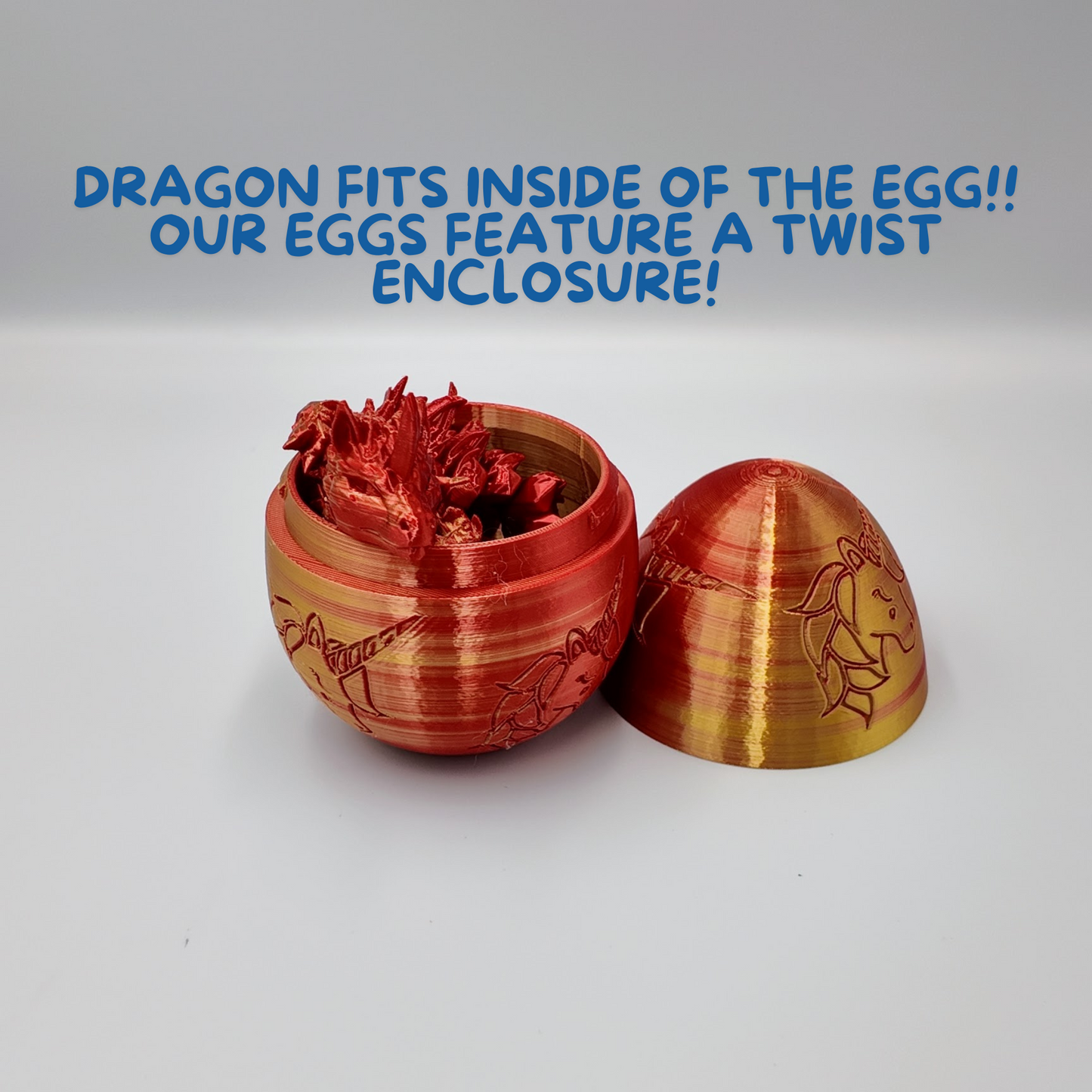 Unicorn Dragon Egg - 14.5" Dragons Articulating Joints - Unicorn Themed