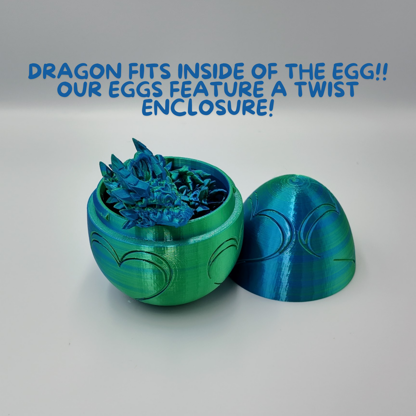 Heart Dragon Egg - 17" Dragons Articulating Joints - Mushroom Themed