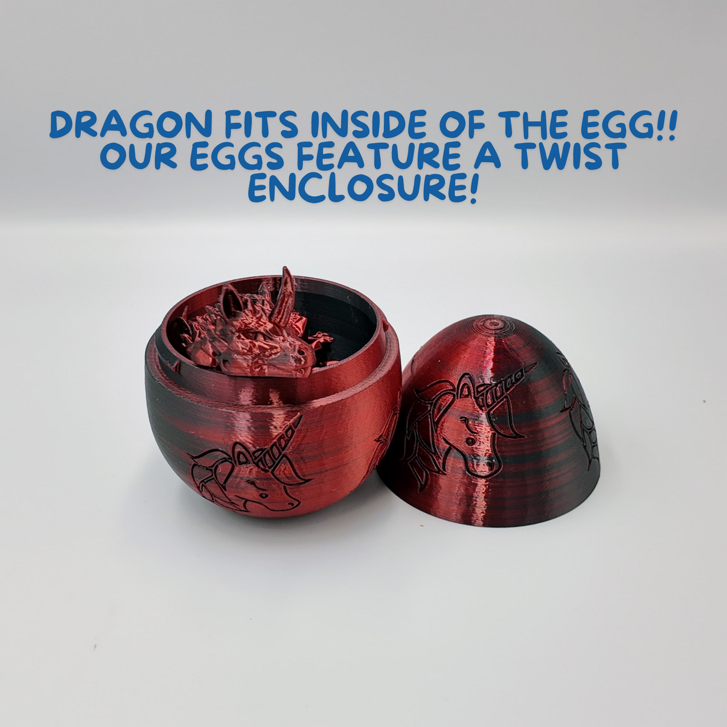 Unicorn Dragon Egg - 14.5" Dragons Articulating Joints - Unicorn Themed