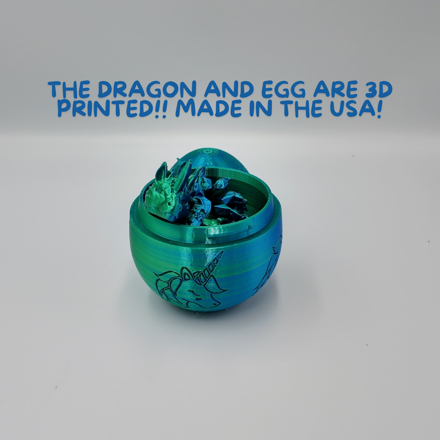 Unicorn Dragon Egg - 14.5" Dragons Articulating Joints - Unicorn Themed