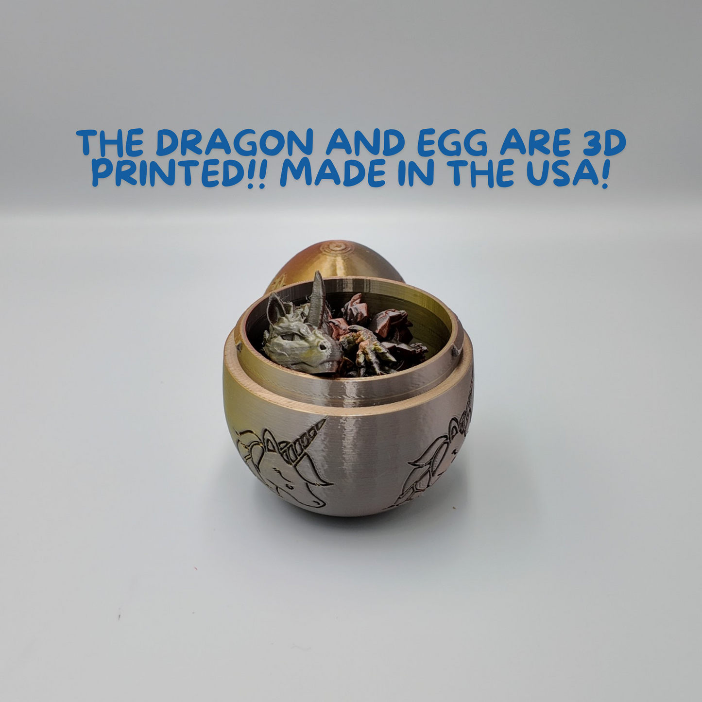 Unicorn Dragon Egg - 14.5" Dragons Articulating Joints - Unicorn Themed