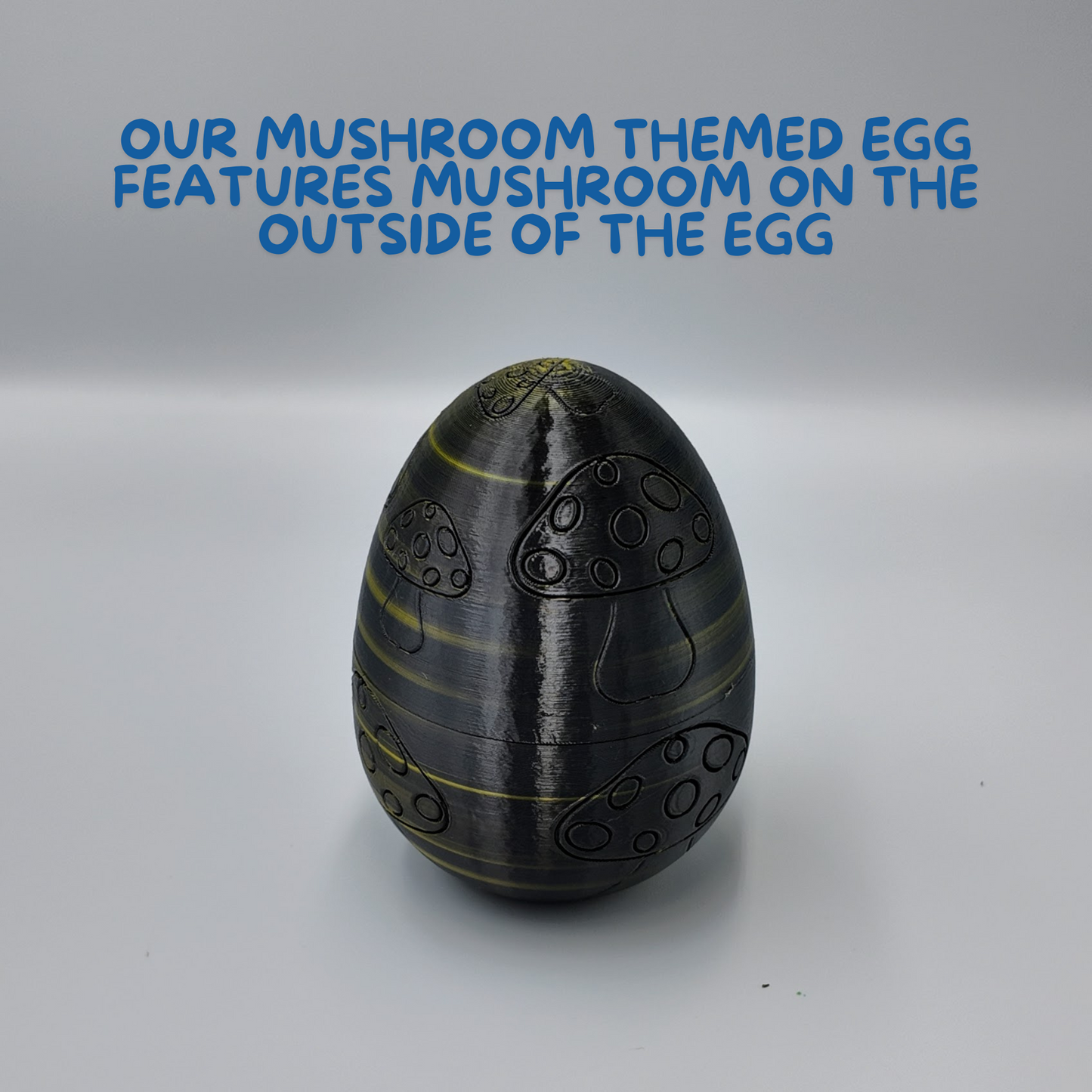 Mushroom Dragon Egg - 16" Dragons Articulating Joints - Mushroom Themed