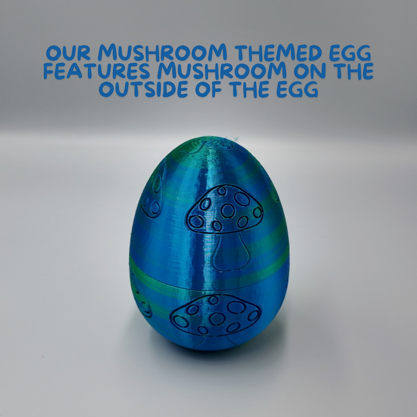 Mushroom Dragon Egg - 16" Dragons Articulating Joints - Mushroom Themed