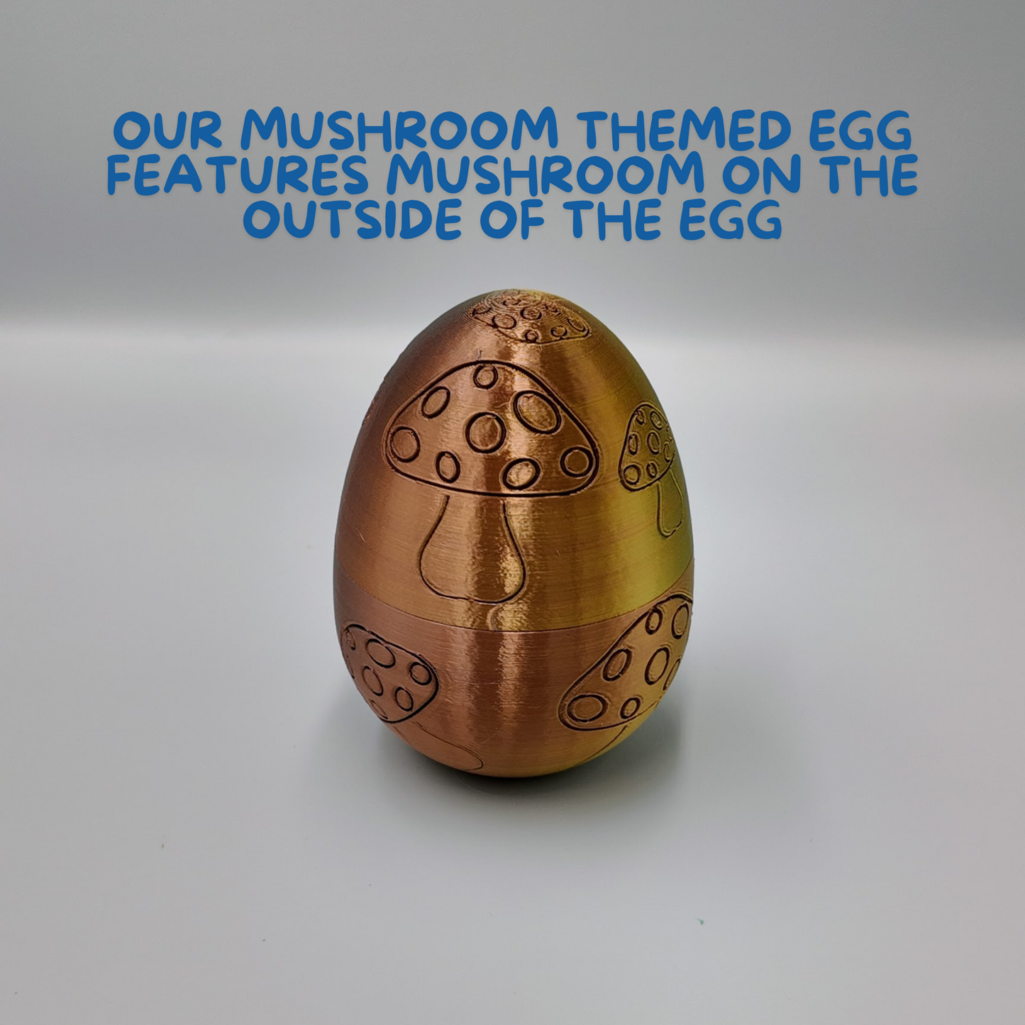 Mushroom Dragon Egg - 16" Dragons Articulating Joints - Mushroom Themed