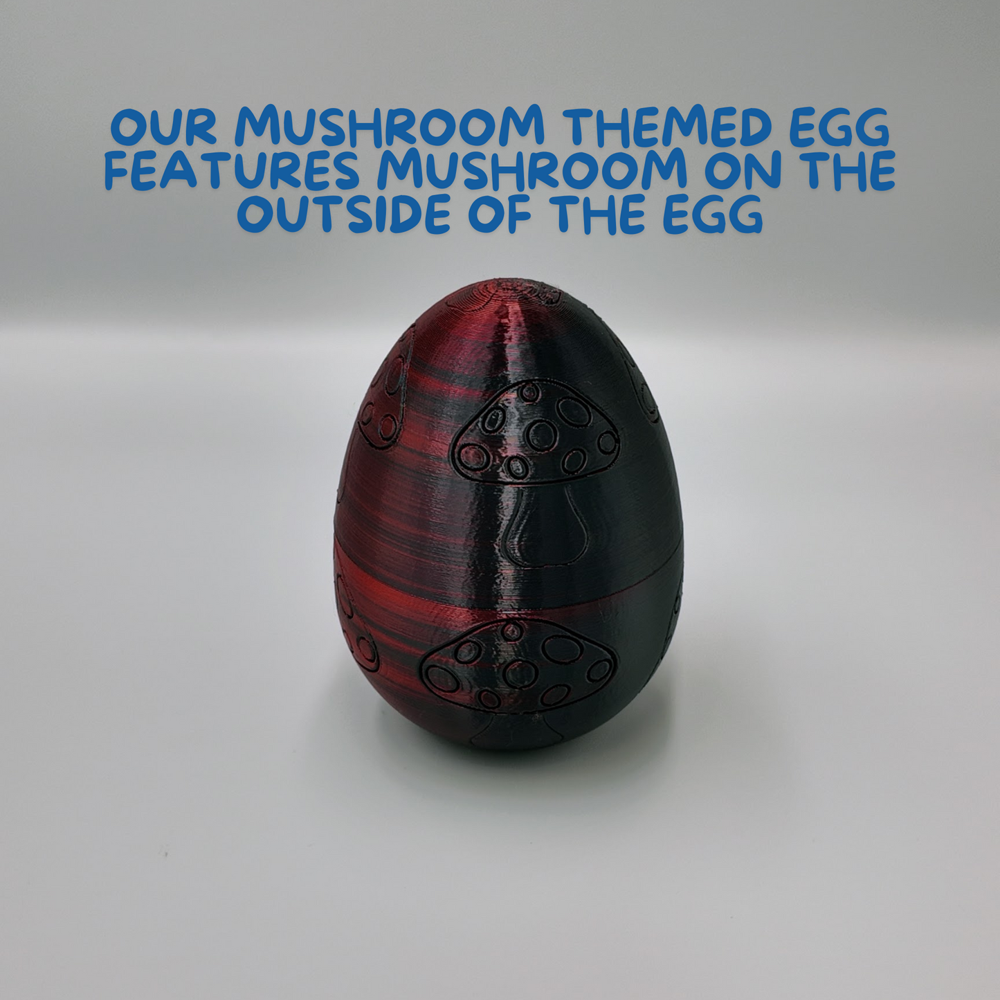 Mushroom Dragon Egg - 16" Dragons Articulating Joints - Mushroom Themed