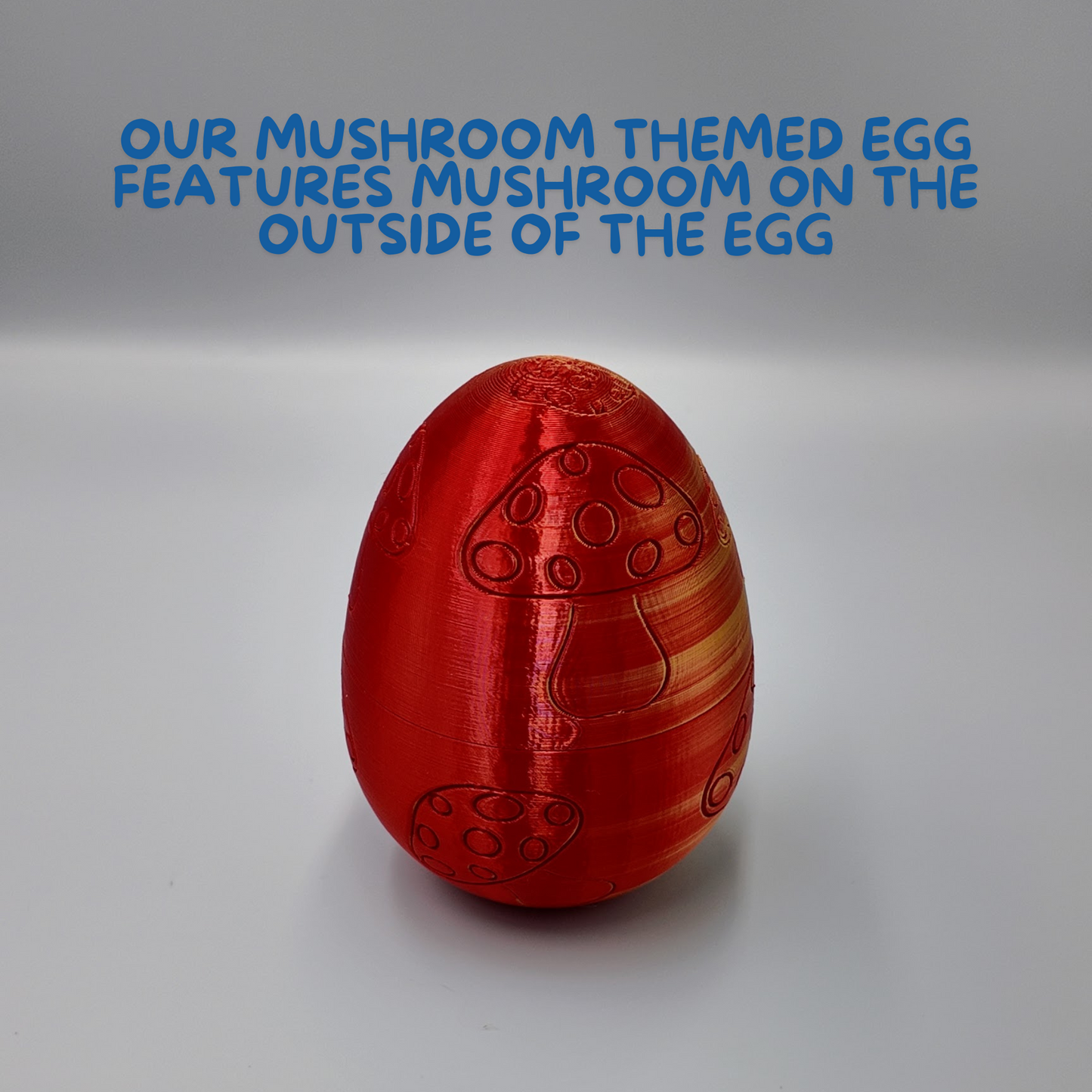 Mushroom Dragon Egg - 16" Dragons Articulating Joints - Mushroom Themed