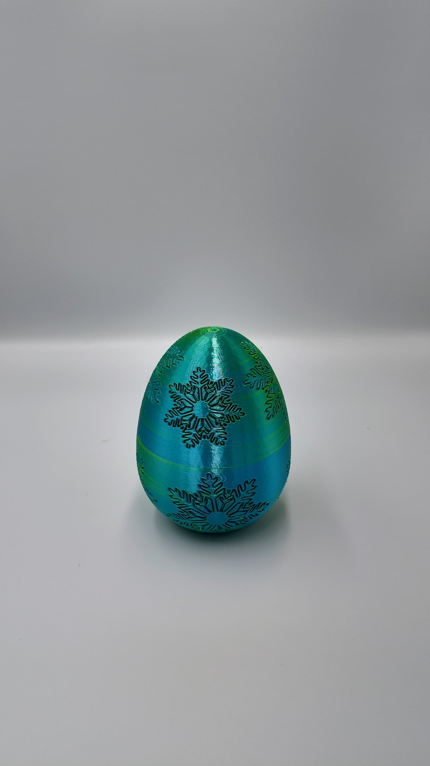 Winter Dragon Egg - 11" Dragons Articulating Joints - Snowflake Themed