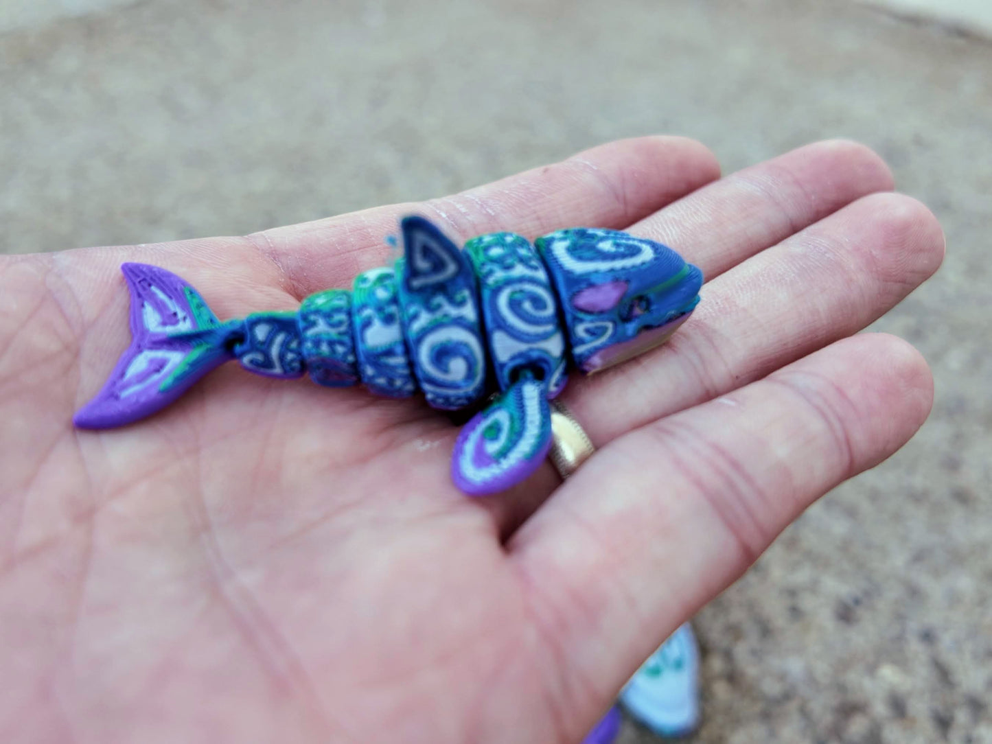 Tattooed Orca Articulating Fidget Toy