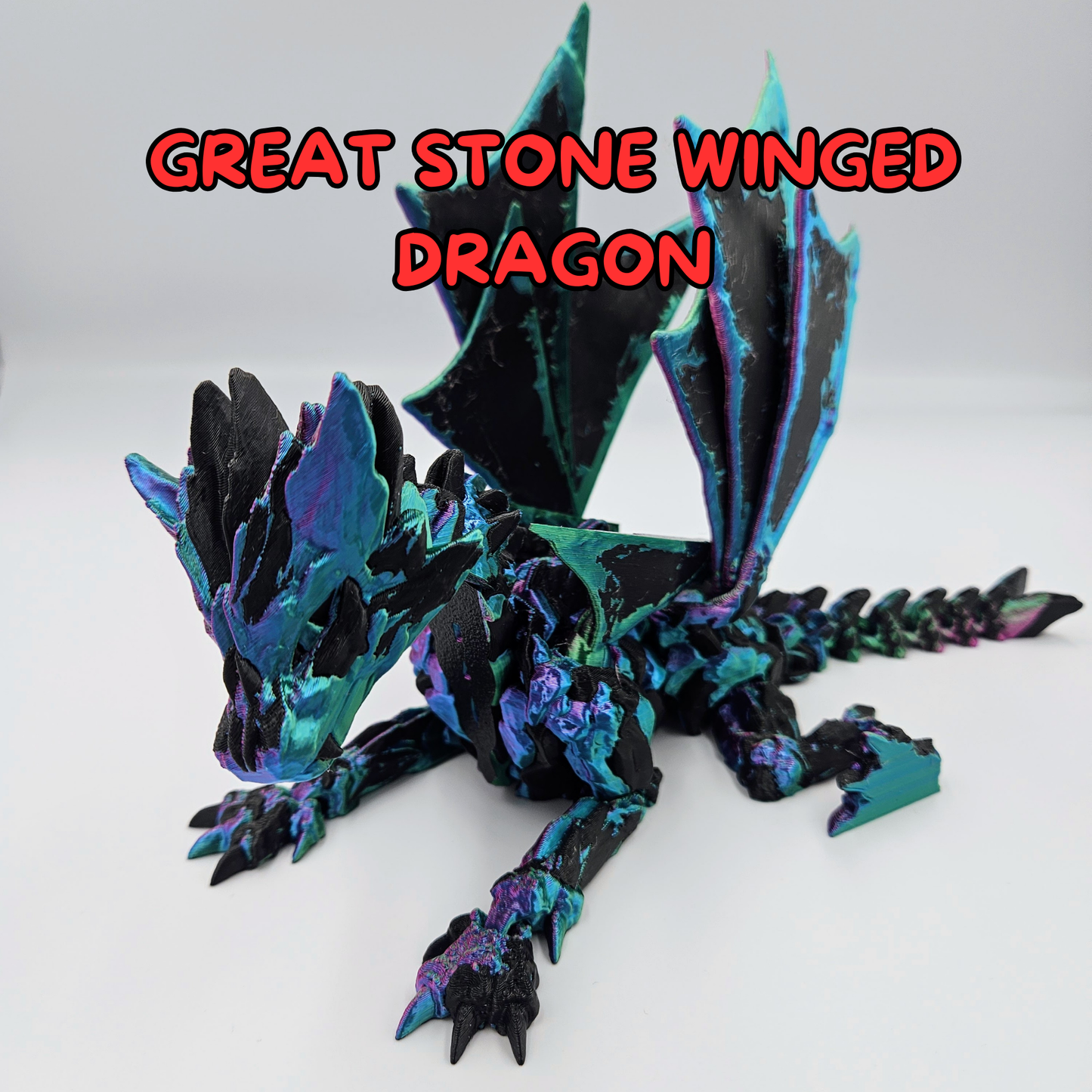 Great Stone Winged Dragon - Adult Dragon Fidget Toy