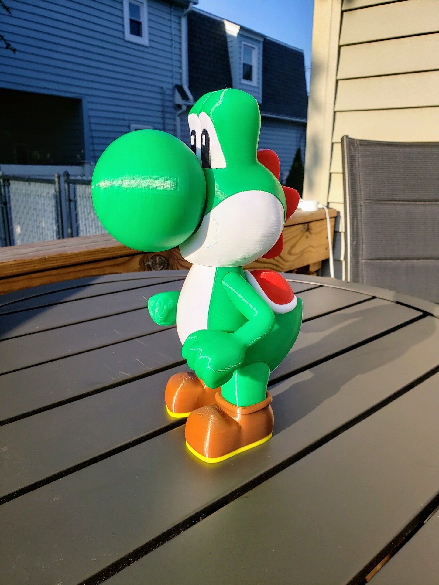 Yoshi Action Figure from Super Mario Video Game - 3D Print Multicolored Fully Assembled Toy Made With PLA Plastic