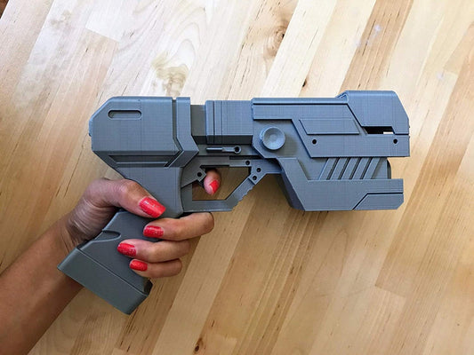 Zero Suit Samus Paralyser Gun Prop | 3D Printed Samus Replica Prop | Samus Aran | Metroid Bounty Killer Cosplay Costume ZSS - Samus Cosplay