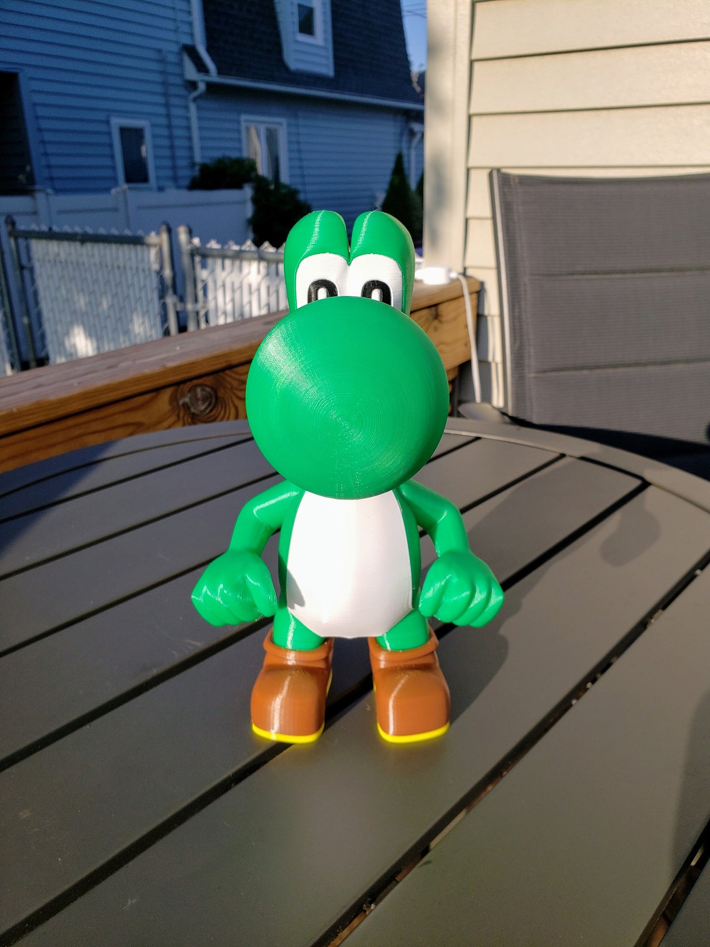 Yoshi Action Figure from Super Mario Video Game - 3D Print Multicolored Fully Assembled Toy Made With PLA Plastic