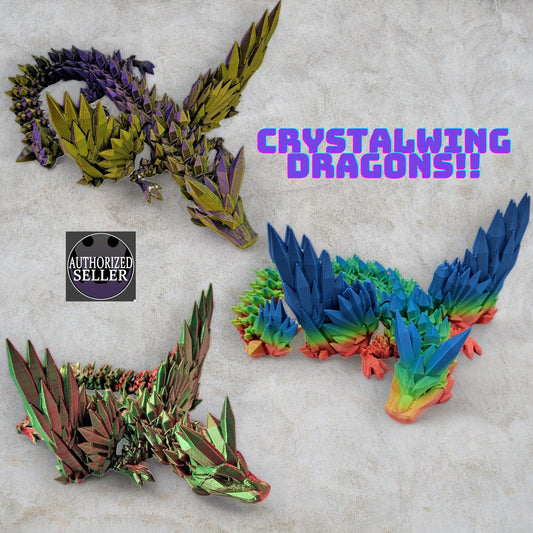 Crystalwing Dragon Articulating Fidget Toy